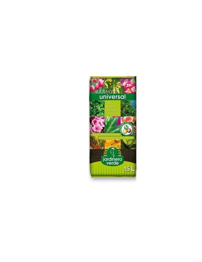SUBSTRATO UNIVERSAL JARDINERO VERDE 15L.