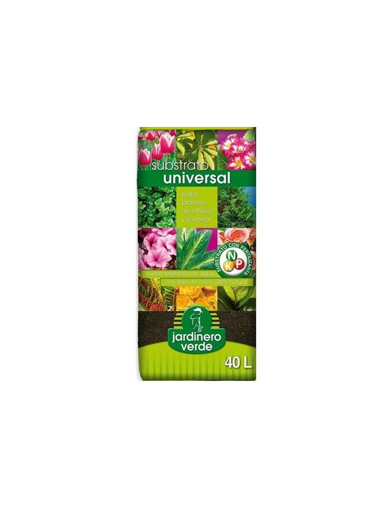 SUBSTRATO UNIVERSAL JARDINERO VERDE 40L.