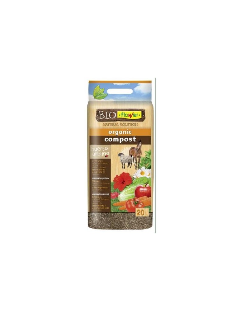 COMPOST ORGANICO 20 L. BIOFLOWER 4-80153