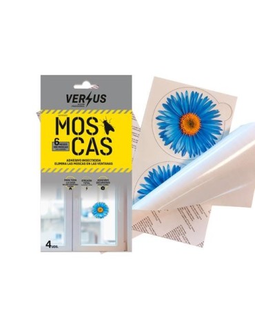 ADHESIVO VENTANAS INSECTICIDA MOSCAS (4UNID)