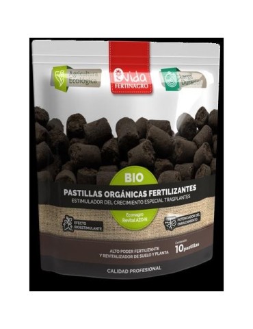 PASTILLAS ORGANICAS FERTILIZANTES BIO 10 UDS
