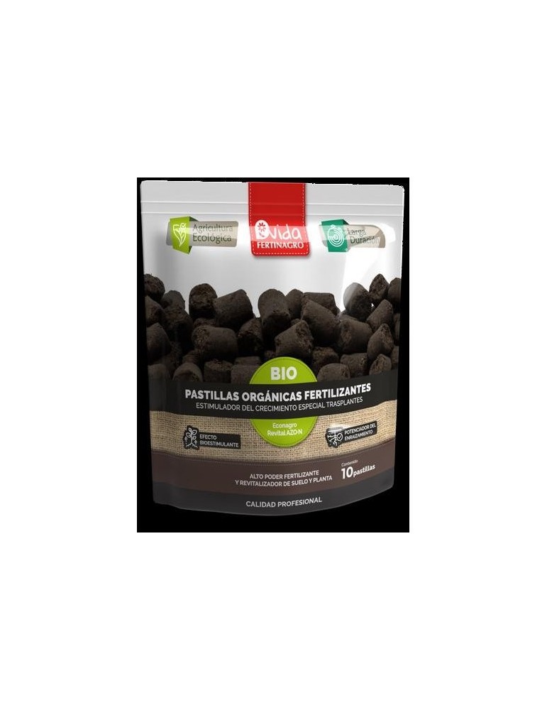 PASTILLAS ORGANICAS FERTILIZANTES BIO 10 UDS
