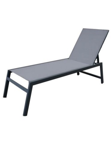 TUMBONA ALUMINIO GRIS CLARO 203X64X43CM 890684
