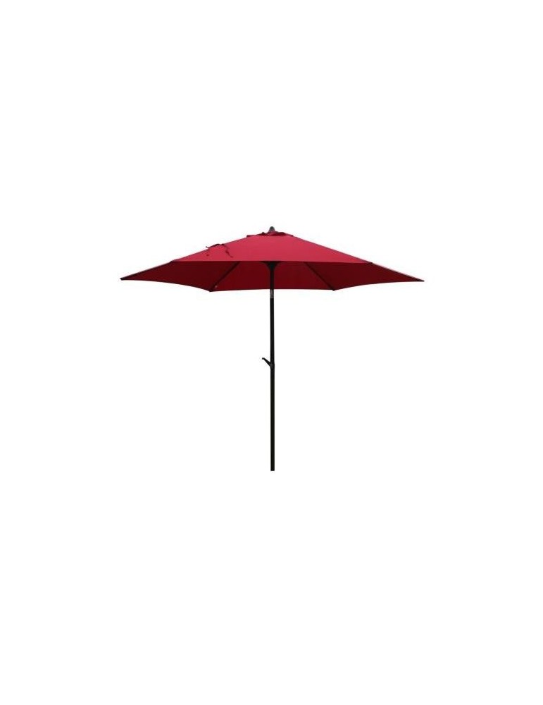 PARASOL ACERO ROJO DIAMETRO 2.7M 893414