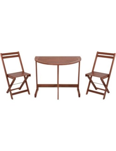 CONJUNTO BISTRO 1 MESA 2 SILLAS ACACIA VT2200290