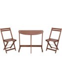 CONJUNTO BISTRO 1 MESA 2 SILLAS ACACIA VT2200290