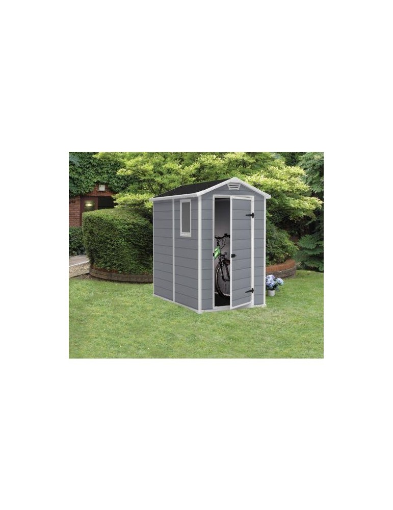 CASETA RESINA C/SUELO 130X195X198CM GRIS