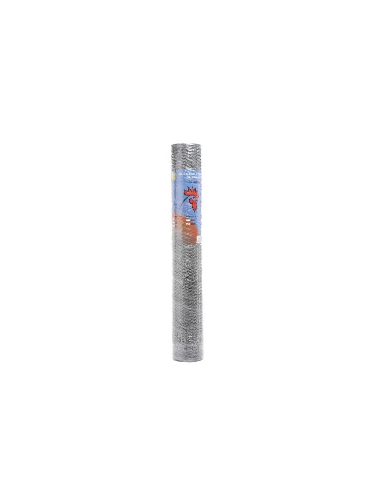 ROLLO TRIPLE TORSION GALVANIZADA Nº25 25X1M