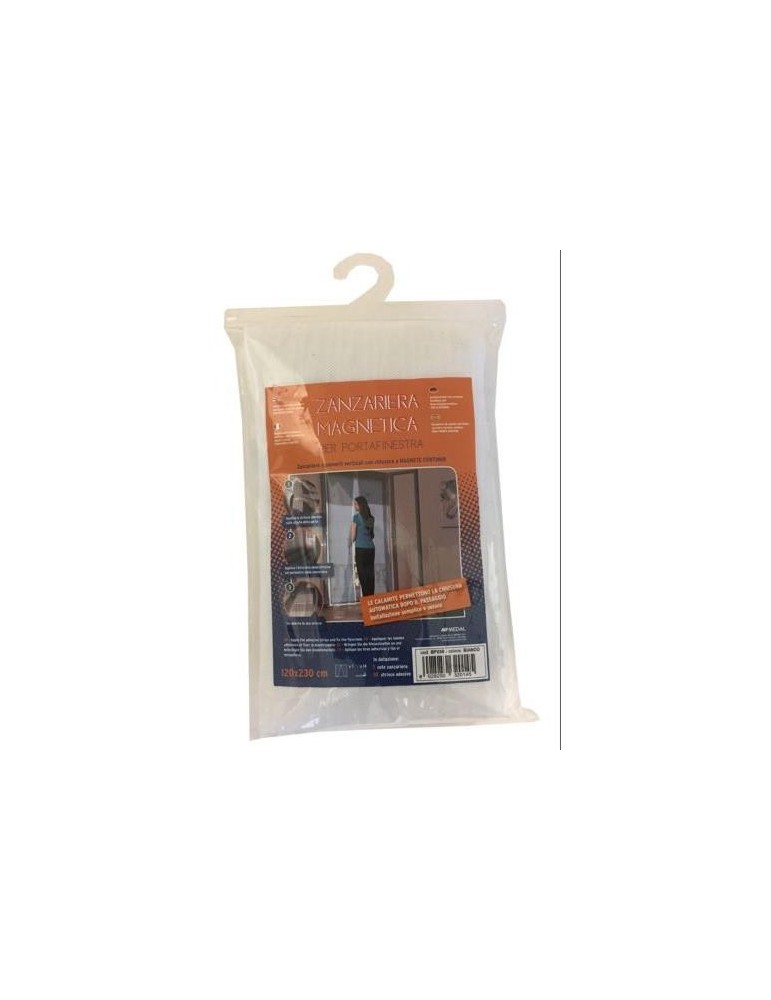 MOSQUITERA MAGNETICA PARA PUERTA 120X230 BLANCA