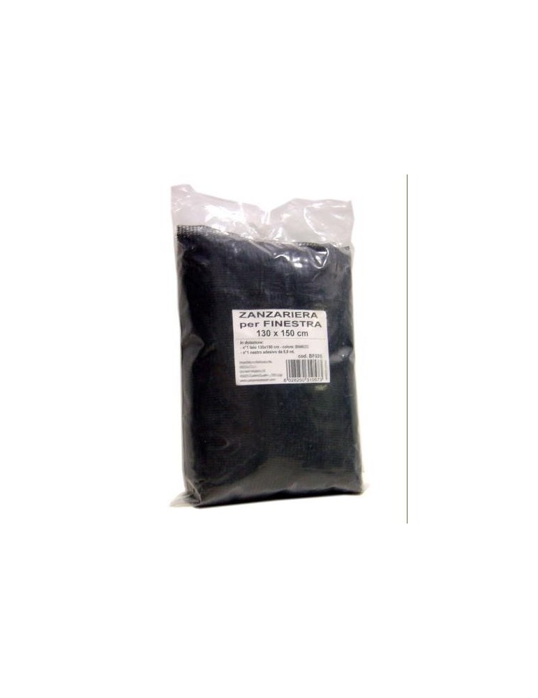 MOSQUITERA VENTANA FIJACION VELCRO 130X150 NEGRA