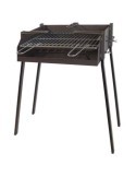 BARBACOA CUADRADA C/ SOPORTE PAELLA 60X40X75 CMS.