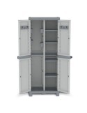 ARMARIO DE RESINA WAVE ESCOBERO GRIS 181X70X43CM