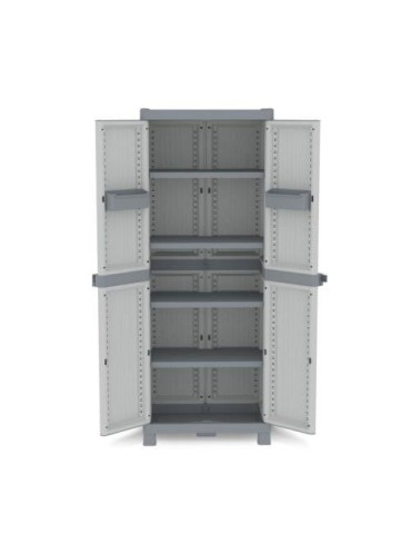 ARMARIO DE RESINA WAVE ALTO GRIS 181X70X43CM