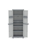 ARMARIO DE RESINA WAVE ALTO GRIS 181X70X43CM