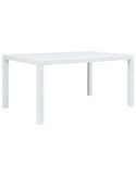 MESA ELEGANTE RATAN 150X90X72 CM BLANCO 4090-01