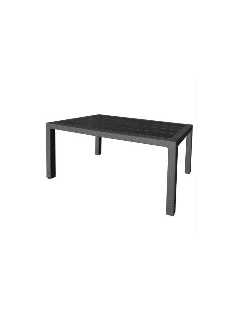 MESA ELEGANTE RATAN ANTRACITA 150X90X72 4090-06