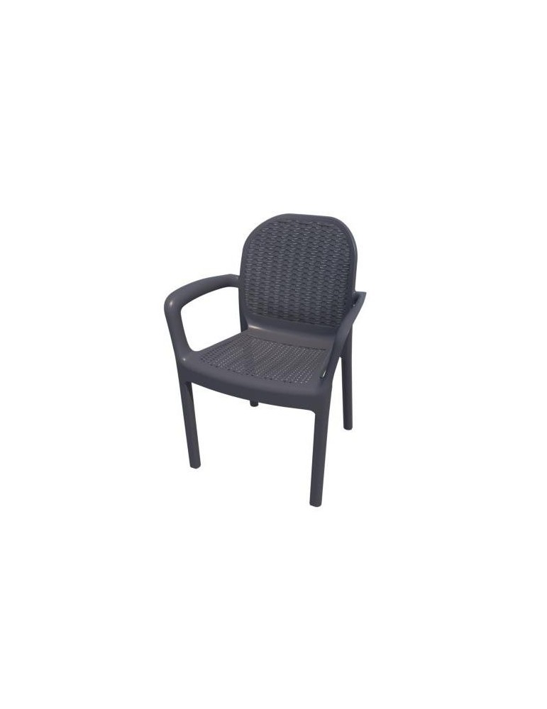 SILLON ELEGANTE RATAN ANTRACITA 8298-06