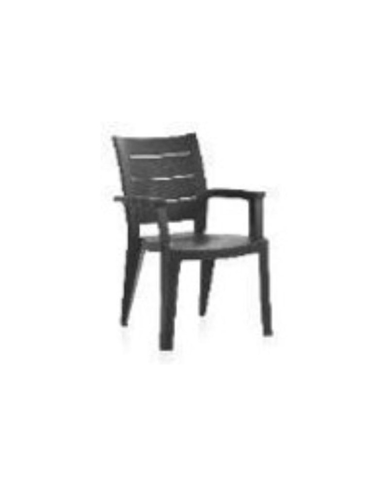 SILLA EXTERIOR LEGNO ANTRACITA 55331