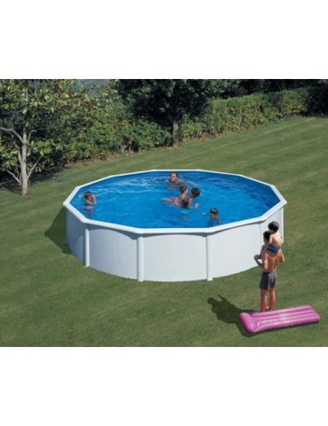PISCINA ACERO REDON.BCA.FIL/AREN.550X120 KIT550ECO