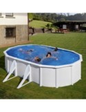 PISCINA ACERO OVAL BCA.F/AR.500X300X120  KIT500ECO