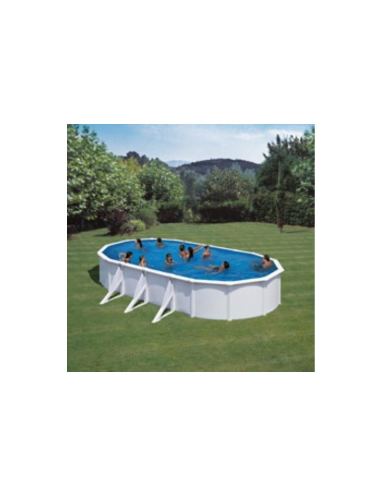 PISCINA ACERO OVAL BCA.F/ARE.730X375X120 KIT730ECO