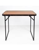 MESA CAMPING PLEGABLE 80X60X67CM - BAMBU