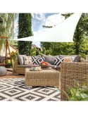 TOLDO SOMBREO TRIANGULAR POLIESTER 360CM BLANCO