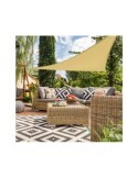 TOLDO SOMBREO TRIANGULAR POLIESTER 360CM CREMA