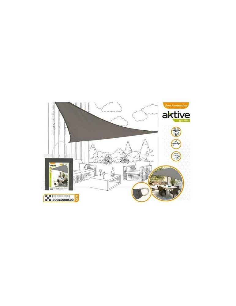 TOLDO SOMBREO TRIANGULAR POLIESTER 5X5X5M ANTRACIT