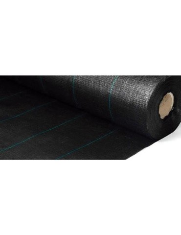 MALLA ANTIHIERBAS 2X100M 100 GR. /M2. NEGRA