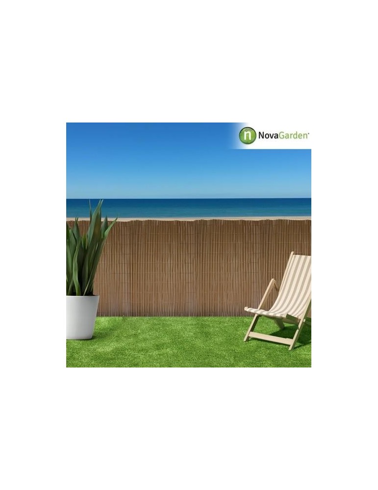 CAÑIZO PVC DOBLE CARA 14MM 2X3M PREMIUM MARRON