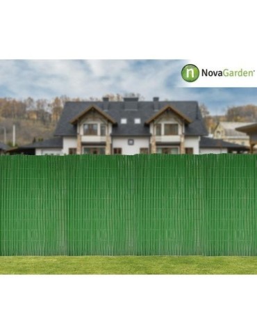 CAÑIZO PVC DOBLE CARA 14MM. 2X3 M PREMIUM VERDE