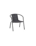 SILLA APILABLE GEMMA DE ACERO GRIS ANTRACITA