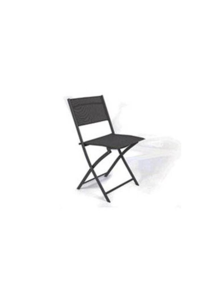 SILLA PLEGABLE ELEA GRIS OSCURO TEX/ACERO