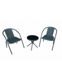 SET BALCON ACERO/POLIPR. GEMMA ANTRACITA SETBAL067