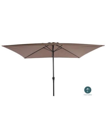 PARASOL ALUMINIO 2X3M. MARRON  PAREDE070