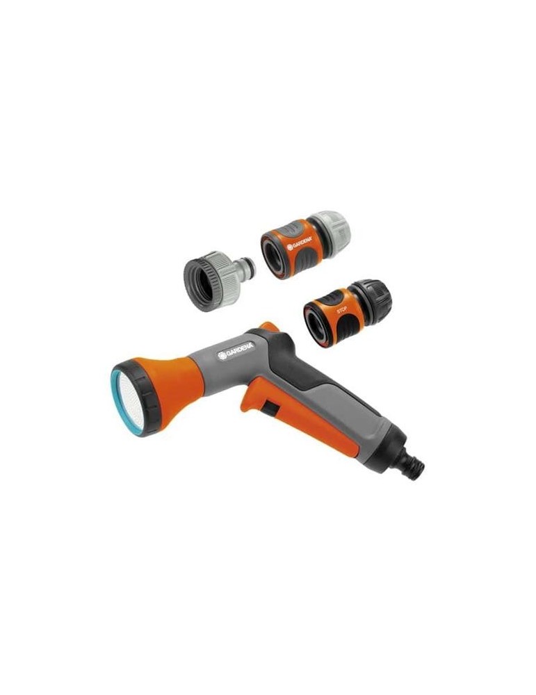 SET PISTOLA DE DUCHA CON CONEXIONES PARA RIEGO