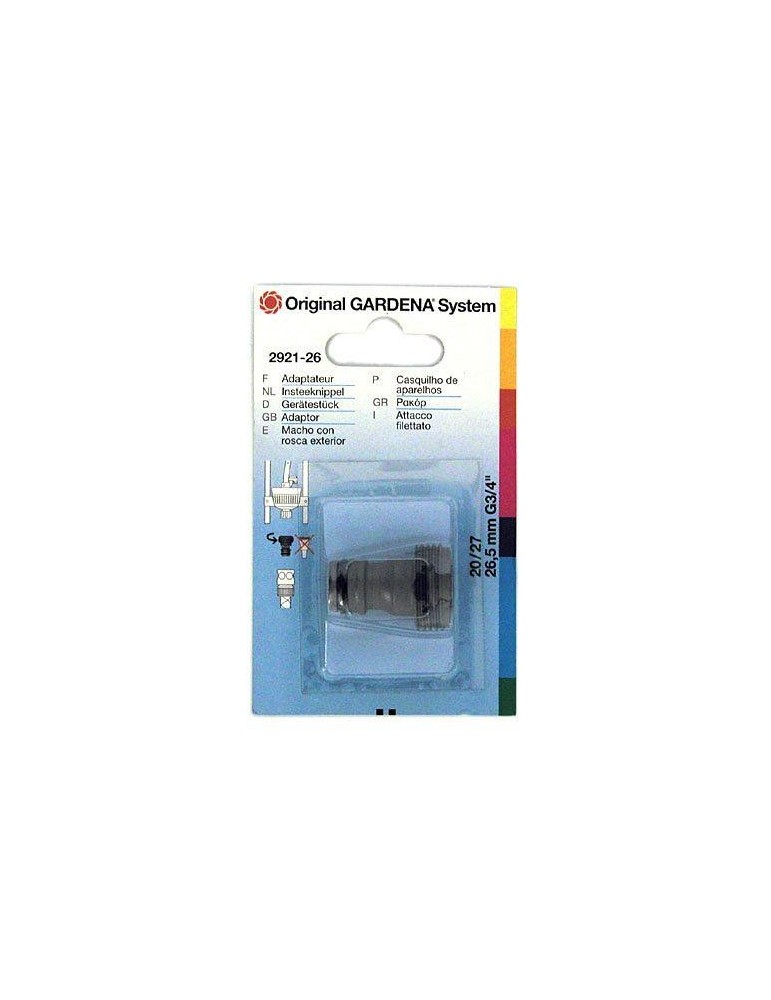 MACHO ROSCA EXTERIOR 3/4" (BL.) 2921
