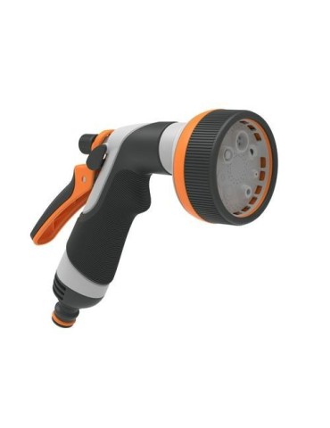 PISTOLA DE RIEGO 8 JET CON EMPÑADURA GOMA