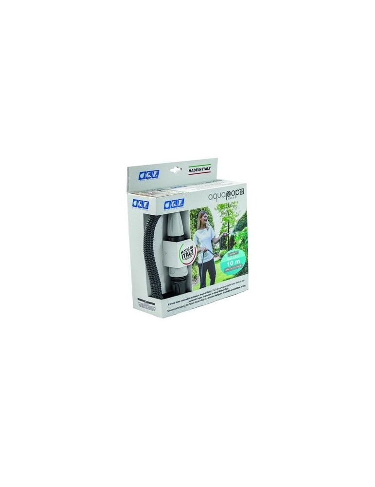 KIT MANGUERA EXTENSIBLE 10M AQUAPOP GRIS EASY