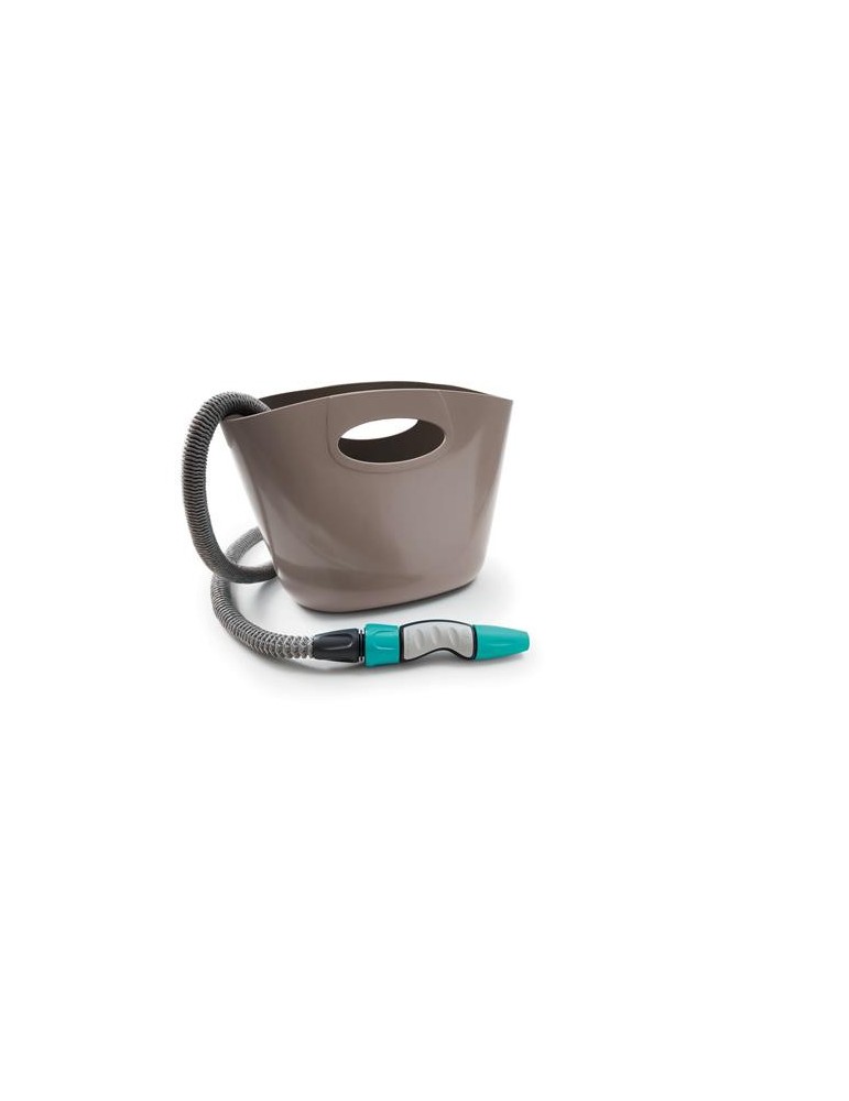 CESTA C/15M. MANGUERA EXTEN.+ ACC. AQUAPOP 15 GRIS