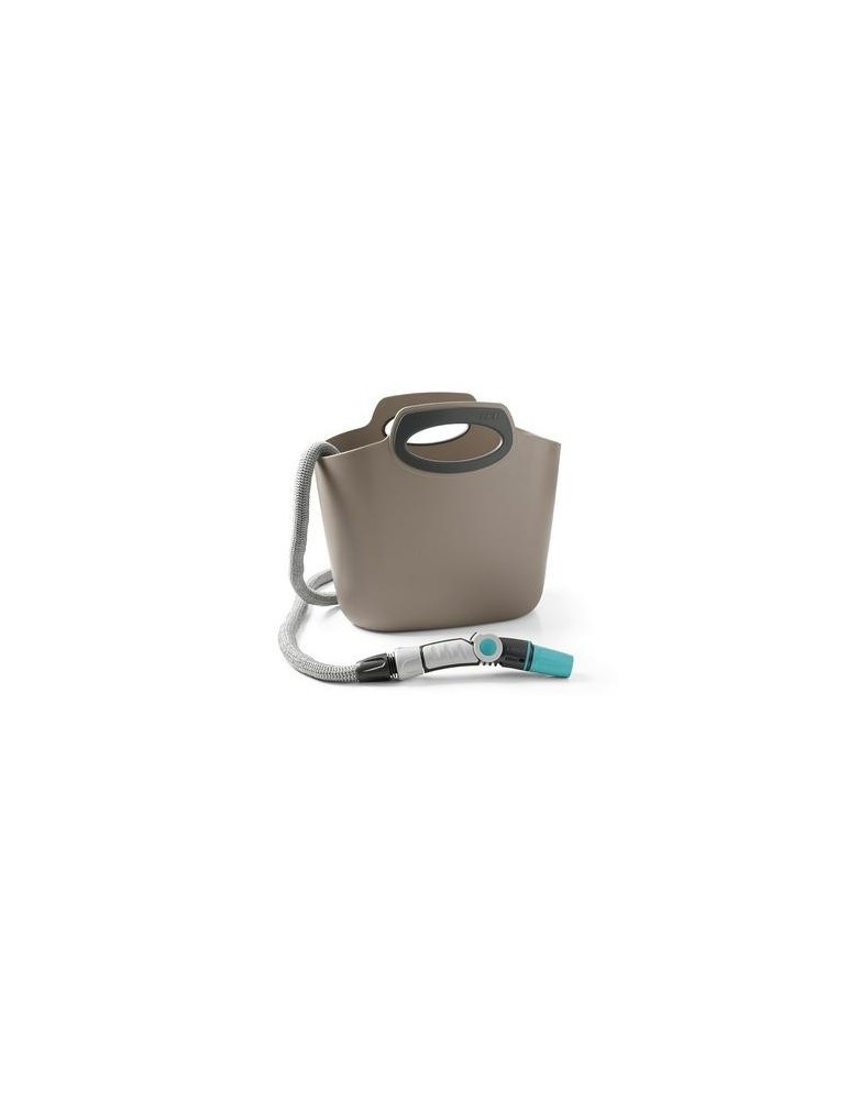 KIT MANGUERA BOLSA EXTENSIBLE 30M GRIS AQUAPOP