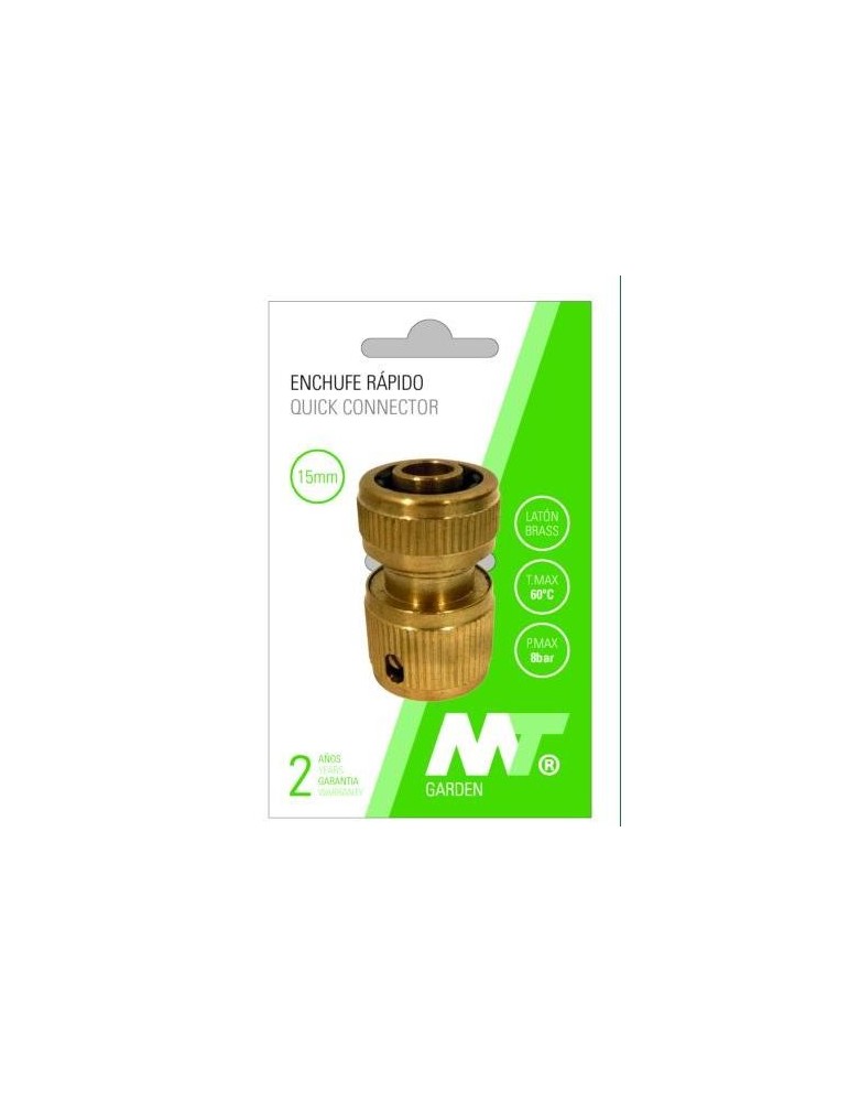 CONECTOR RAPIDO LATON PARA MANGUERA 19MM