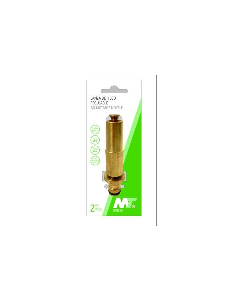 LANZA RIEGO LATON REGULABLE CON ENCHUFE RAPIDO M