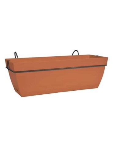 MACETA PARIS BALCONY TROUGH SET 50CM TERRA