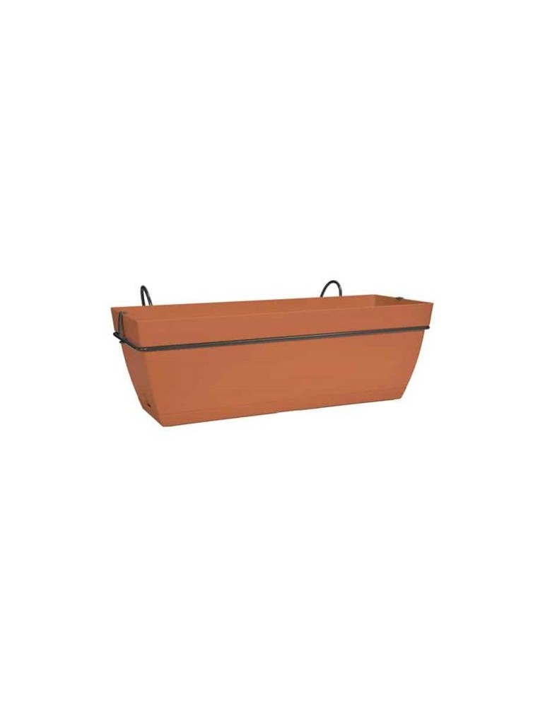 MACETA PARIS BALCONY TROUGH SET 50CM TERRA