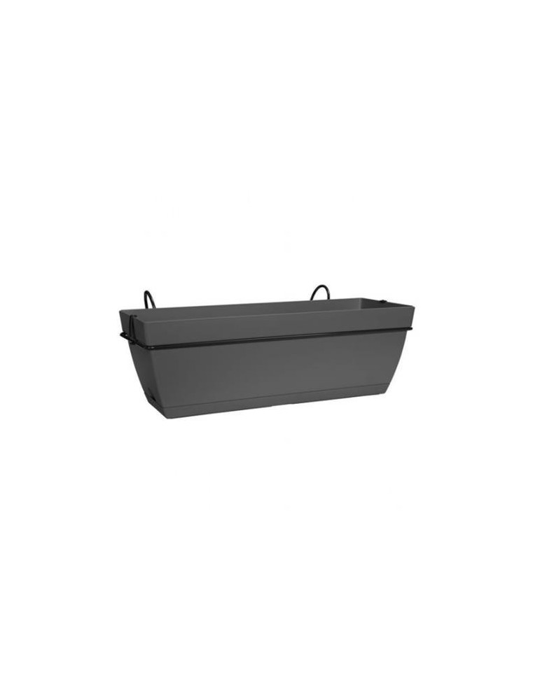 MACETA PARIS BALCONY TROUGH SET 50CM ANTHRACITE