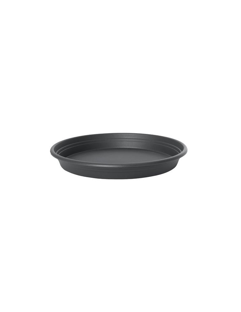 PLATO MACETA BALCON REDONDO ANTRACITA 22CM.