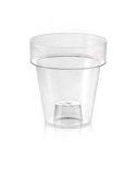 MACETA PLASTICO TRANSPARENTE 20CM. PORTO CLEAR