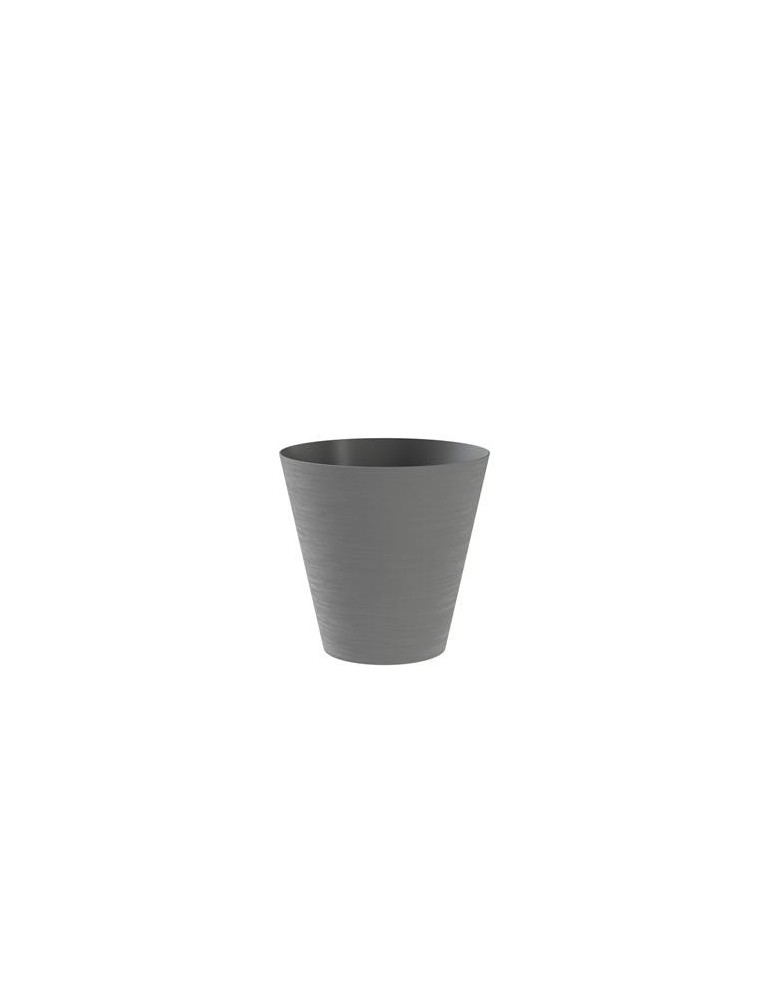 MACETA CON RESERVA DE AGUA 25CM. GRIS  HOOP